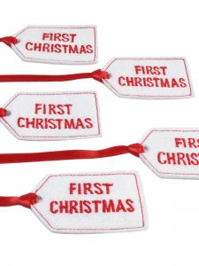 First Christmas Felt Gift Tag by Kate Finn Australia