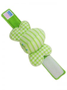 Lime Butterfly Wrist Rattle baby Toy by Kate Finn Australia