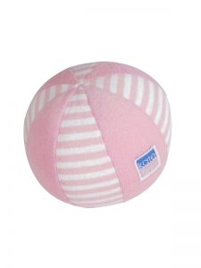 Ball Baby Toy Pink Stripe Sold by Kate Finn Australia