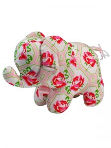 Pink Rose Elephant Baby Toy by Kate Finn Australia