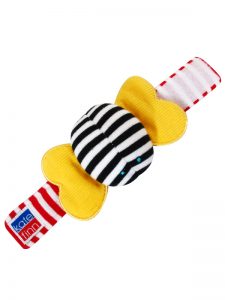 Bumble Bee Wrist Rattle Baby Toy by Kate Finn Australia