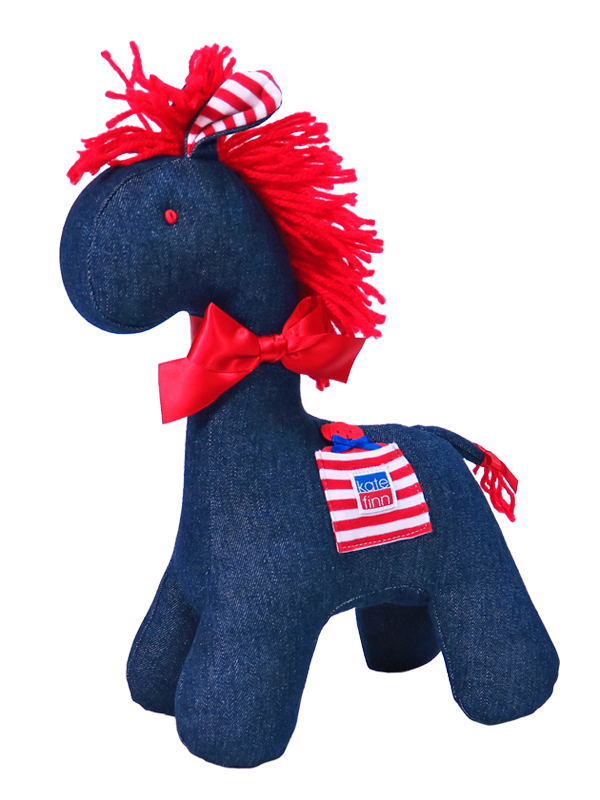 Denim Horse Baby Toy By Kate Finn Australia