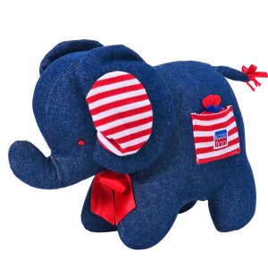 Denim Elephant Baby Toy By Kate Finn Australia