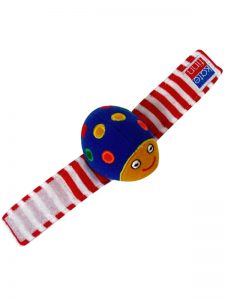 Primary Beetle Wrist Rattle Baby Toy by Kate Finn Australia