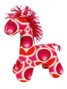 Mod Floral Horse Baby Toy by Kate Finn Australia