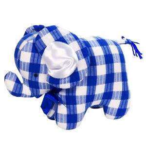Royal Check Elephant Baby Toy by Kate Finn Australia