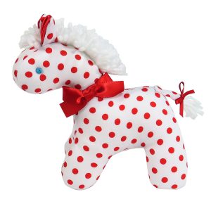 Red Dot Mini Horse Baby Toy by Kate Finn Australia