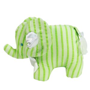Lime Ticking Mini Elephant Baby Toy by Kate Finn Australia