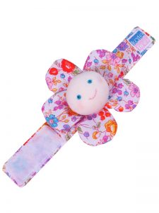 Pot Pourri Flower Wrist Rattle Baby Toy by Kate Finn Australia