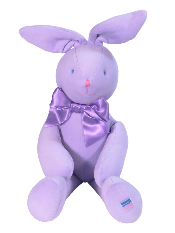 Lavender Velvet Bunny Baby Toy by Kate Finn Australia