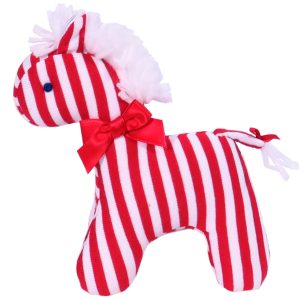 Red Stripe Mini Horse Baby Toy by Kate Finn Australia