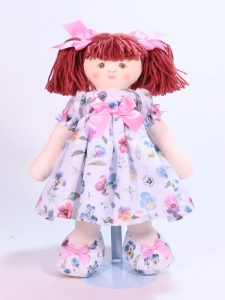 Camille 39cm Rag Doll Designed and Sold by Kate Finn Australia