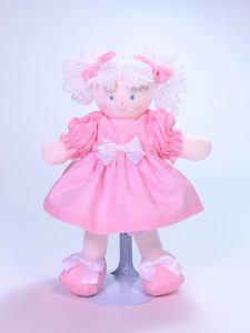 Mini Dottie 21cm Rag Doll Pink