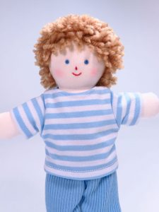 Mini Jim 21cm rag Doll by Kate Finn Australia