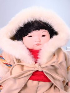 Eskimo Child 35cm Porcelain Doll by Pauline