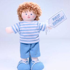 Mini Jim 21cm Rag Doll First Birthday by Kate Finn Australia