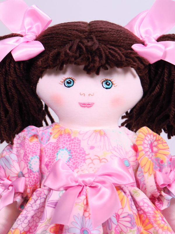 Julia 39cm Rag Doll Brunette by Kate Finn