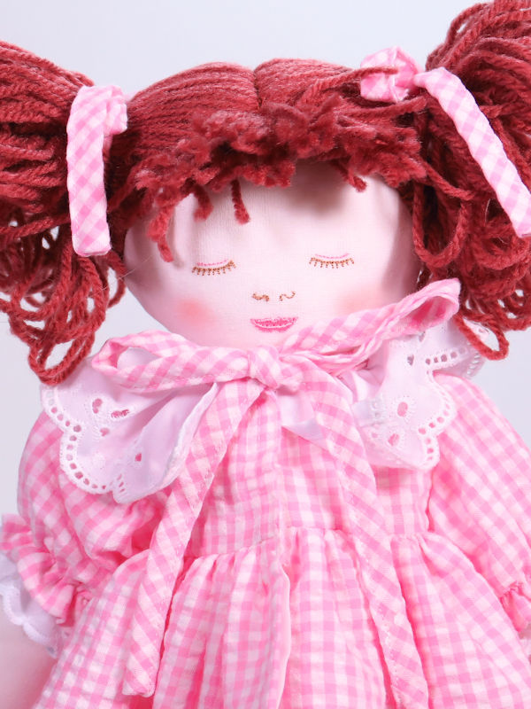 Mary Anne 39cm Swake Asleep Rag Doll Auburn by Kate Finn